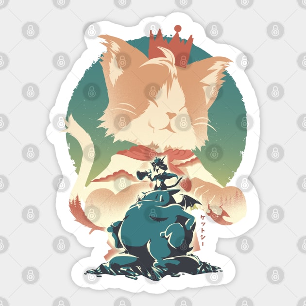 Shinra Spy Moggy Sticker by HyperTwenty